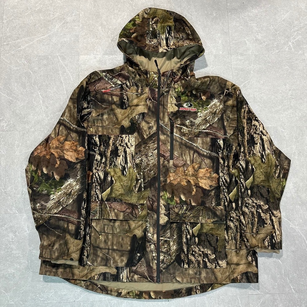 Mossy Oak Men 2XL Scent Factor Hunting Jacket Camo WJ695 Country Timberwolf
